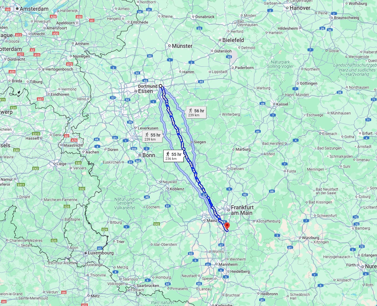Anreise von Dortmund Zu Darmstadt Über 