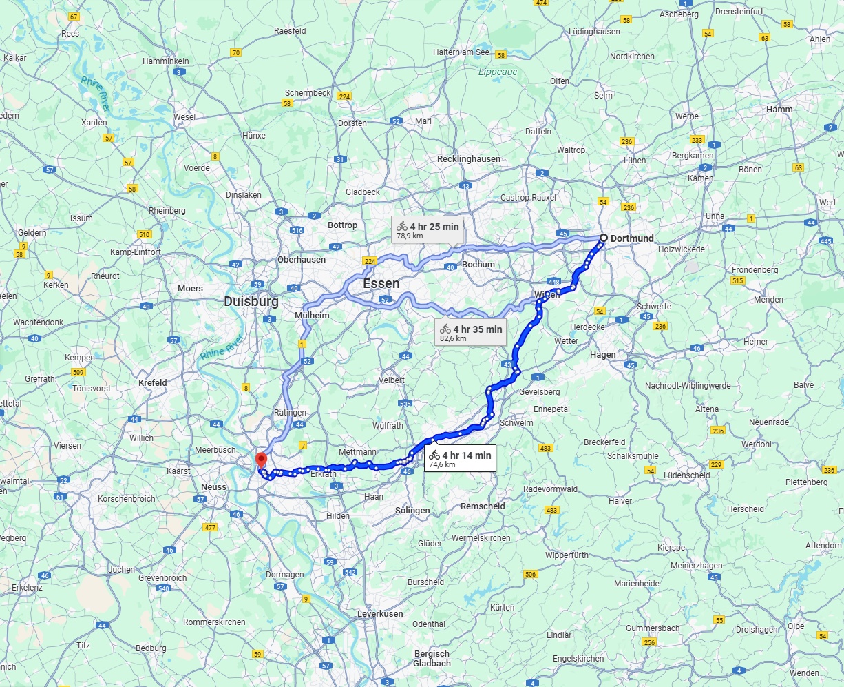 Anreise von Dortmund Zu Düsseldorf Über 