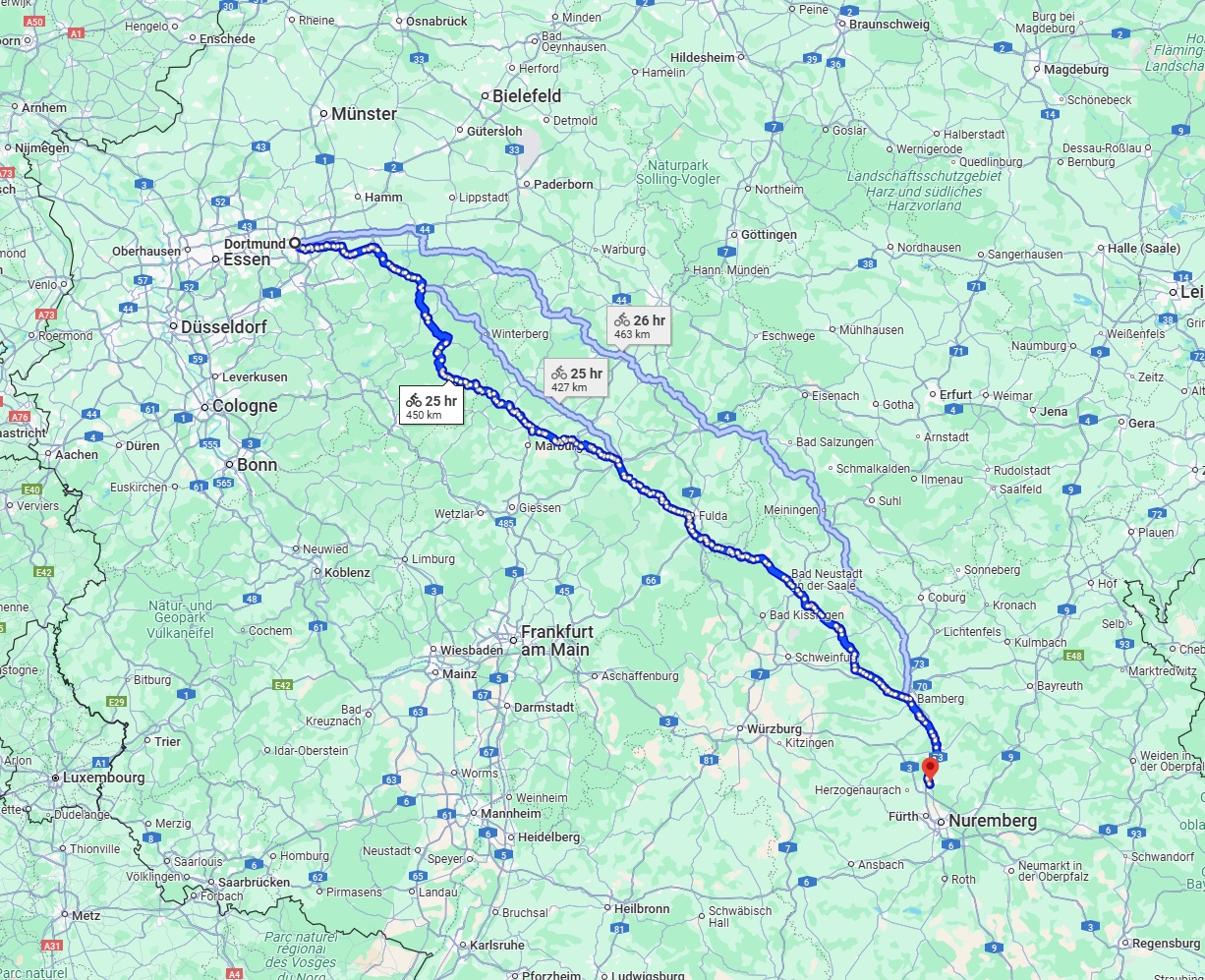 Anreise von Dortmund Zu Erlangen Über 