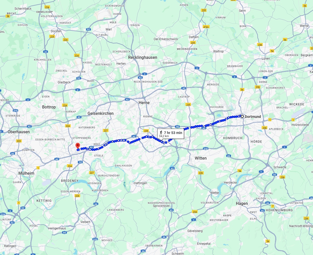 Anreise von Dortmund Zu Essen Über 