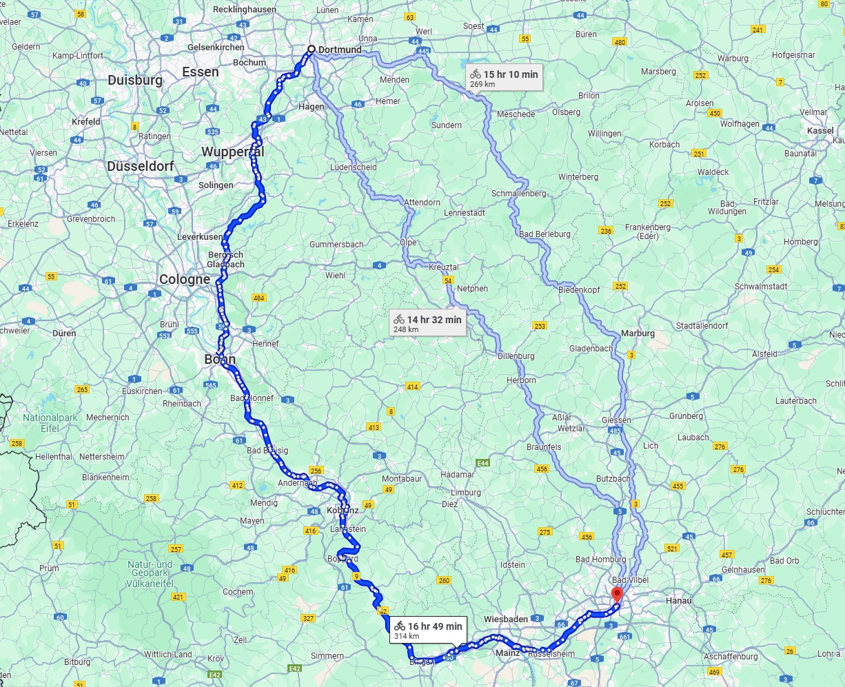 Anreise von Dortmund Zu Frankfurt am Main Über 
