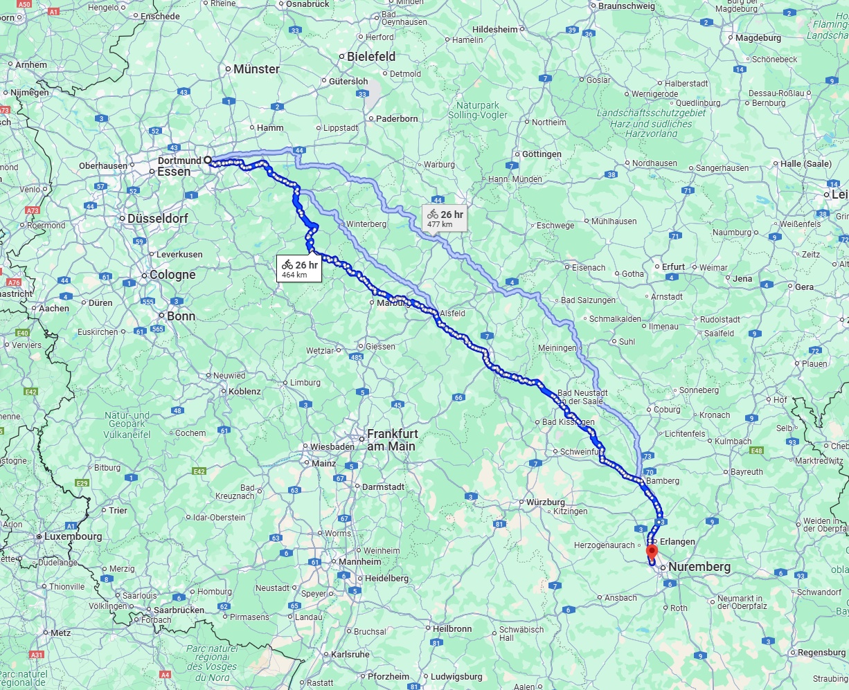 Anreise von Dortmund Zu Fürth Über 