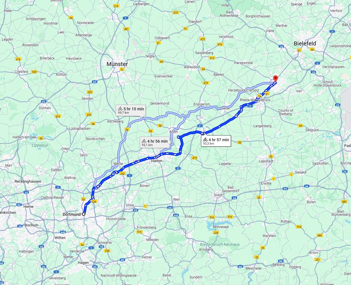 Anreise von Dortmund Zu Gütersloh Über 