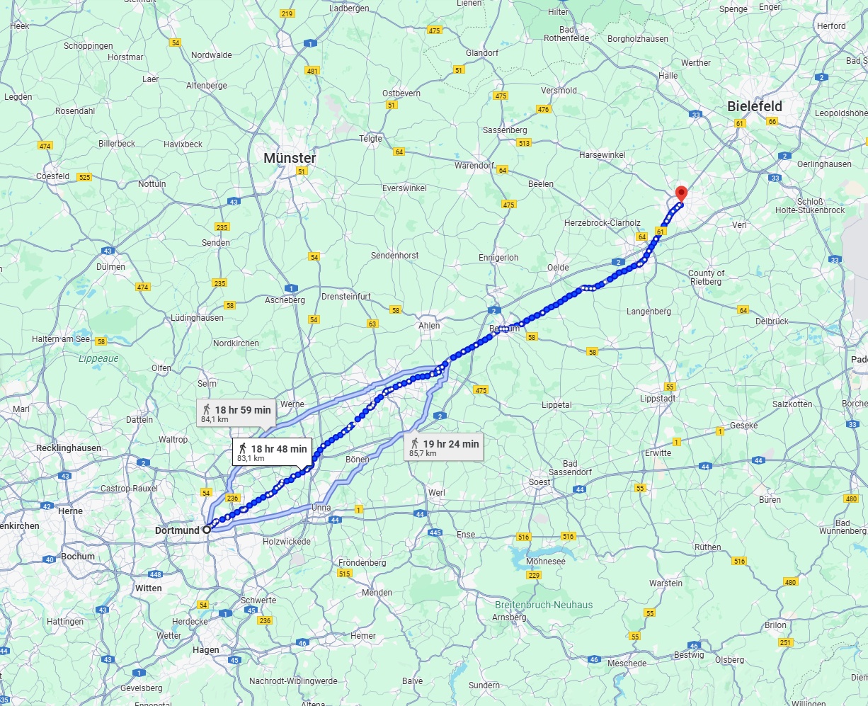 Anreise von Dortmund Zu Gütersloh Über 