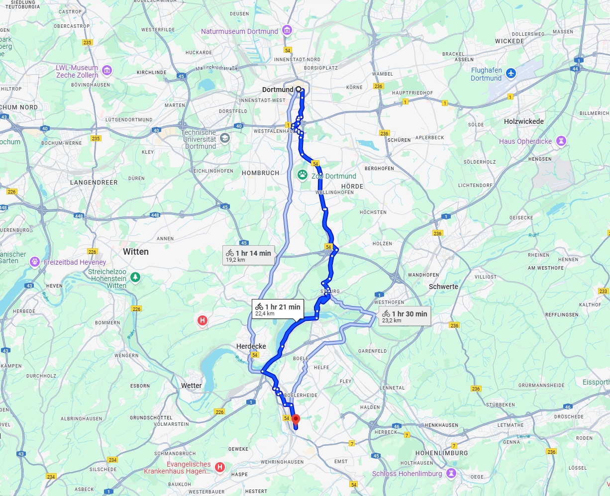 Anreise von Dortmund Zu Hagen Über 