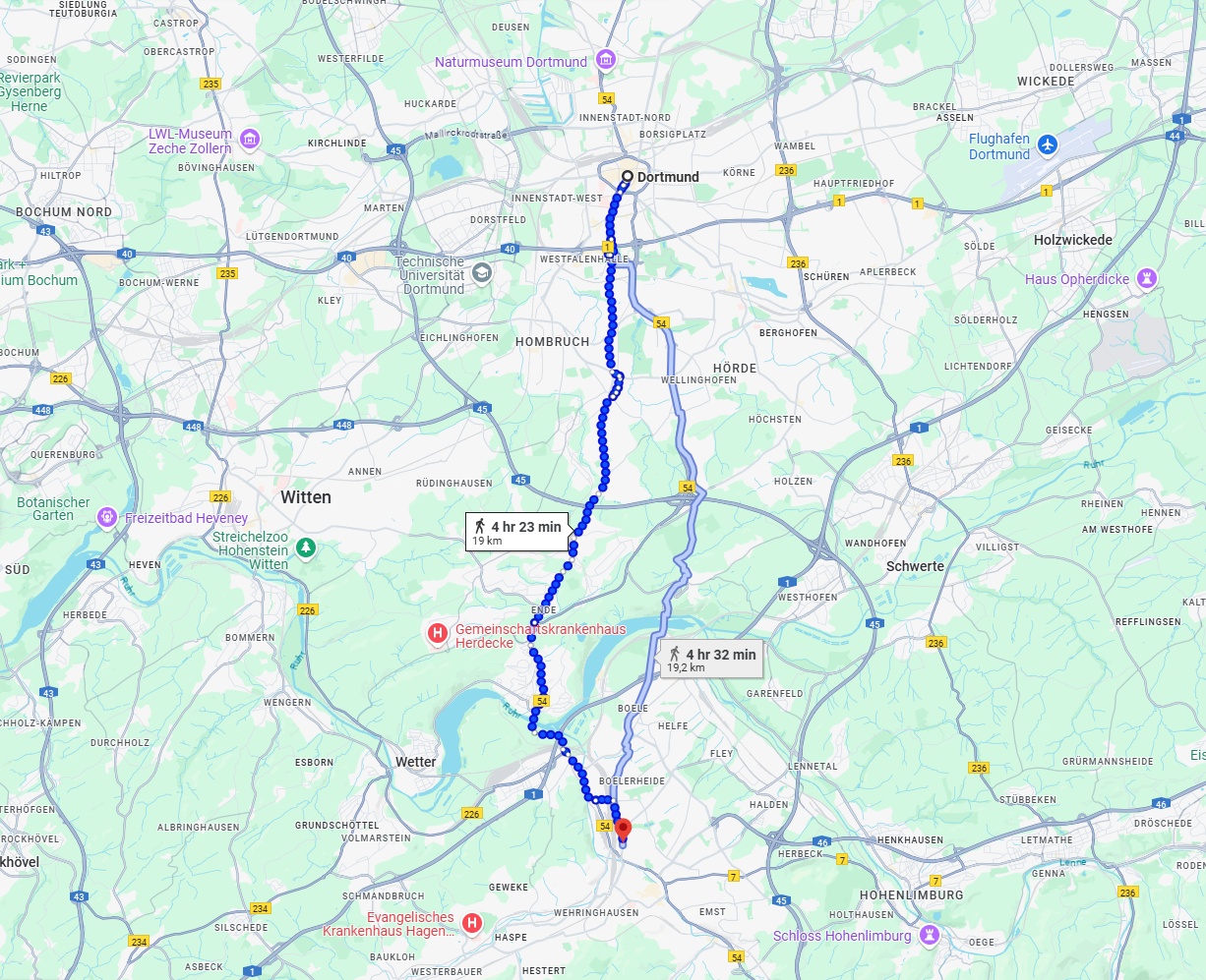 Anreise von Dortmund Zu Hagen Über 