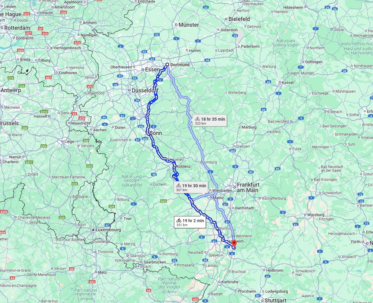 Anreise von Dortmund Zu Heidelberg Über 