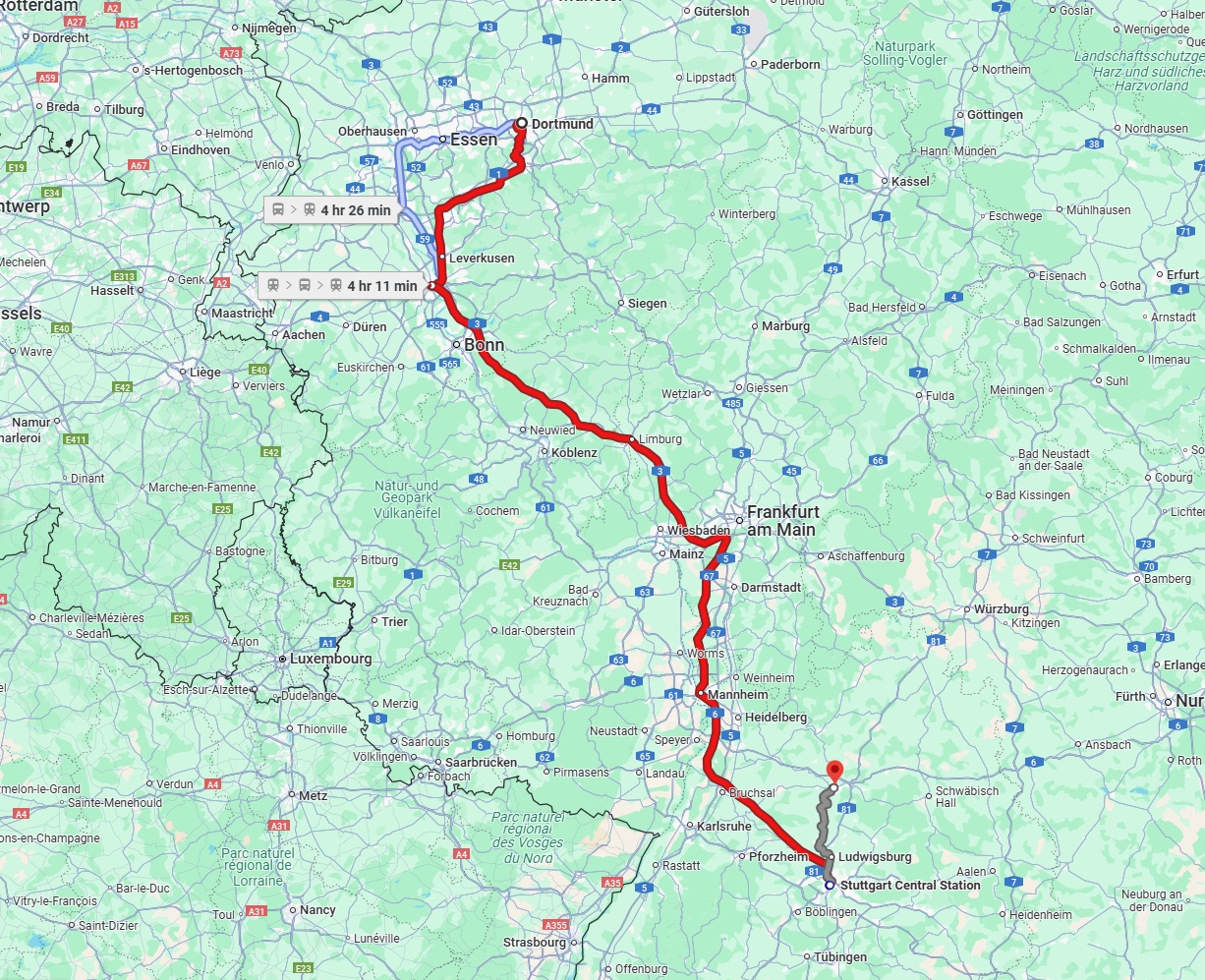 Anreise von Dortmund Zu Heilbronn Über 