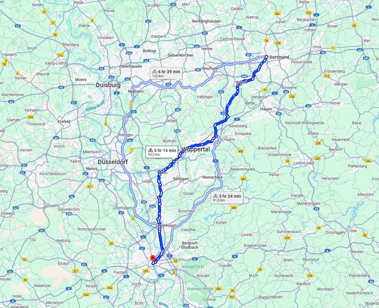 Anreise von Dortmund Zu Köln Über 