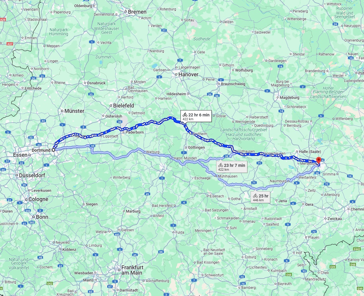 Anreise von Dortmund Zu Leipzig Über 