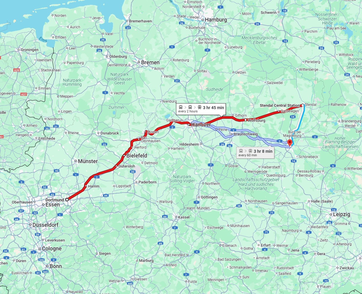 Anreise von Dortmund Zu Magdeburg Über 