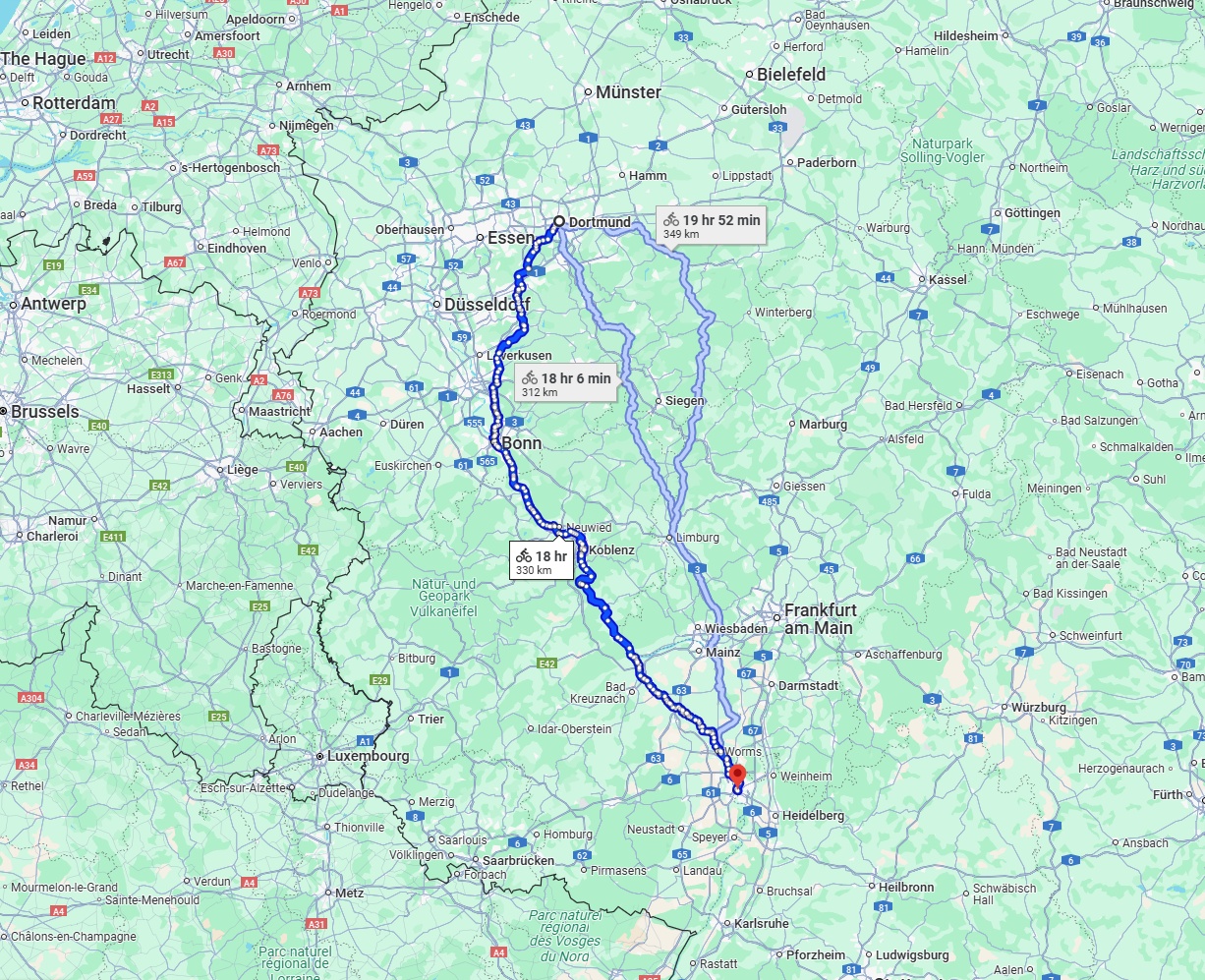 Anreise von Dortmund Zu Mannheim Über 