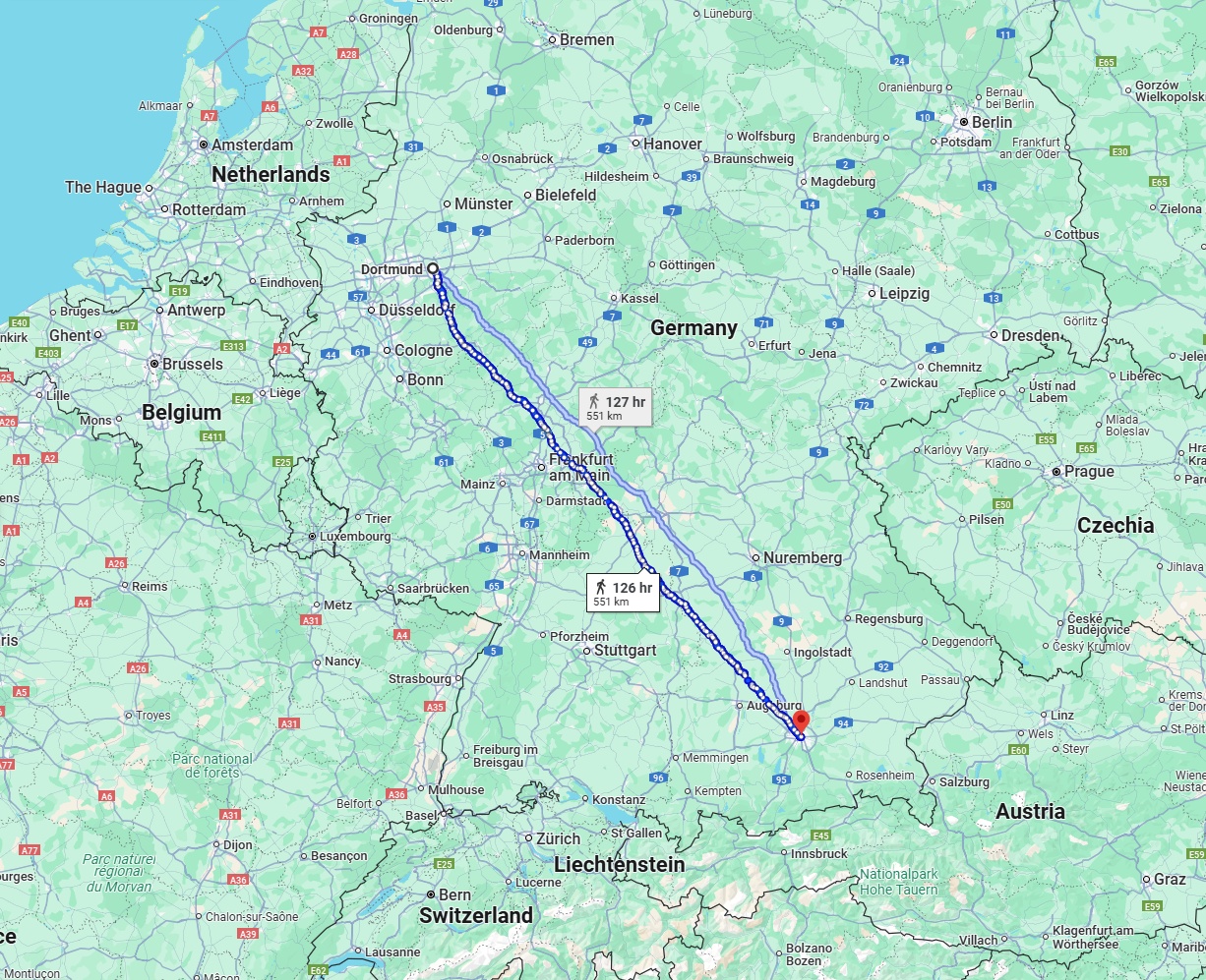 Anreise von Dortmund Zu München Über 