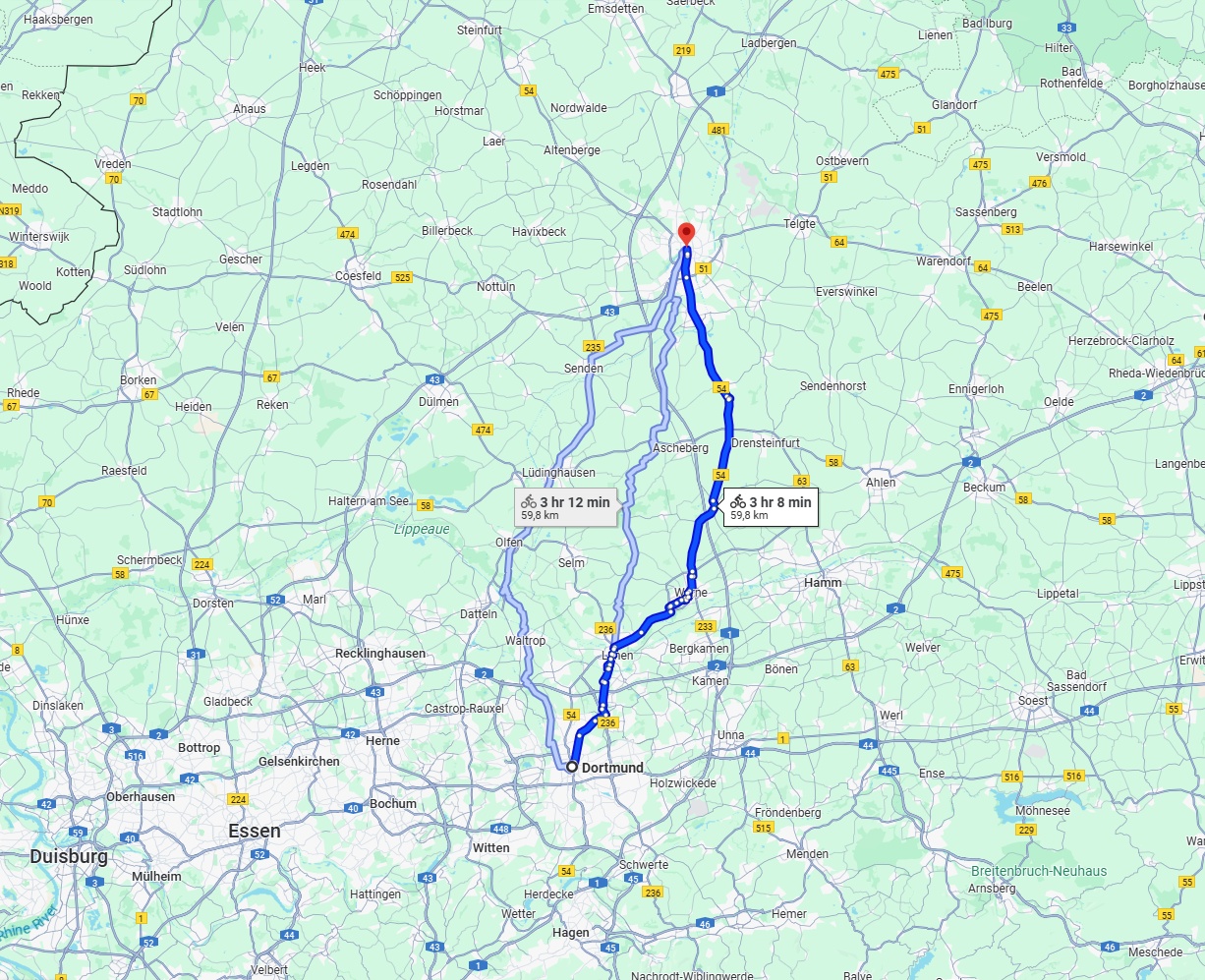 Anreise von Dortmund Zu Münster Über 