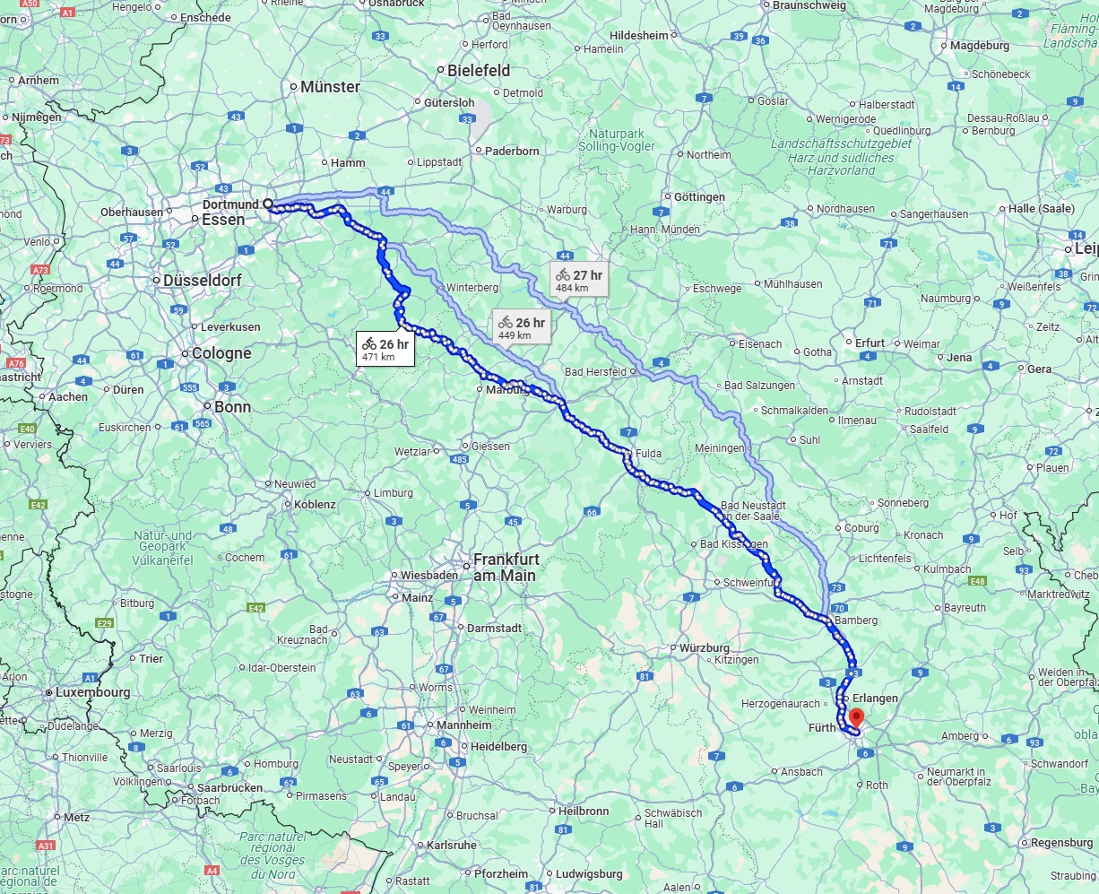 Anreise von Dortmund Zu Nürnberg Über 