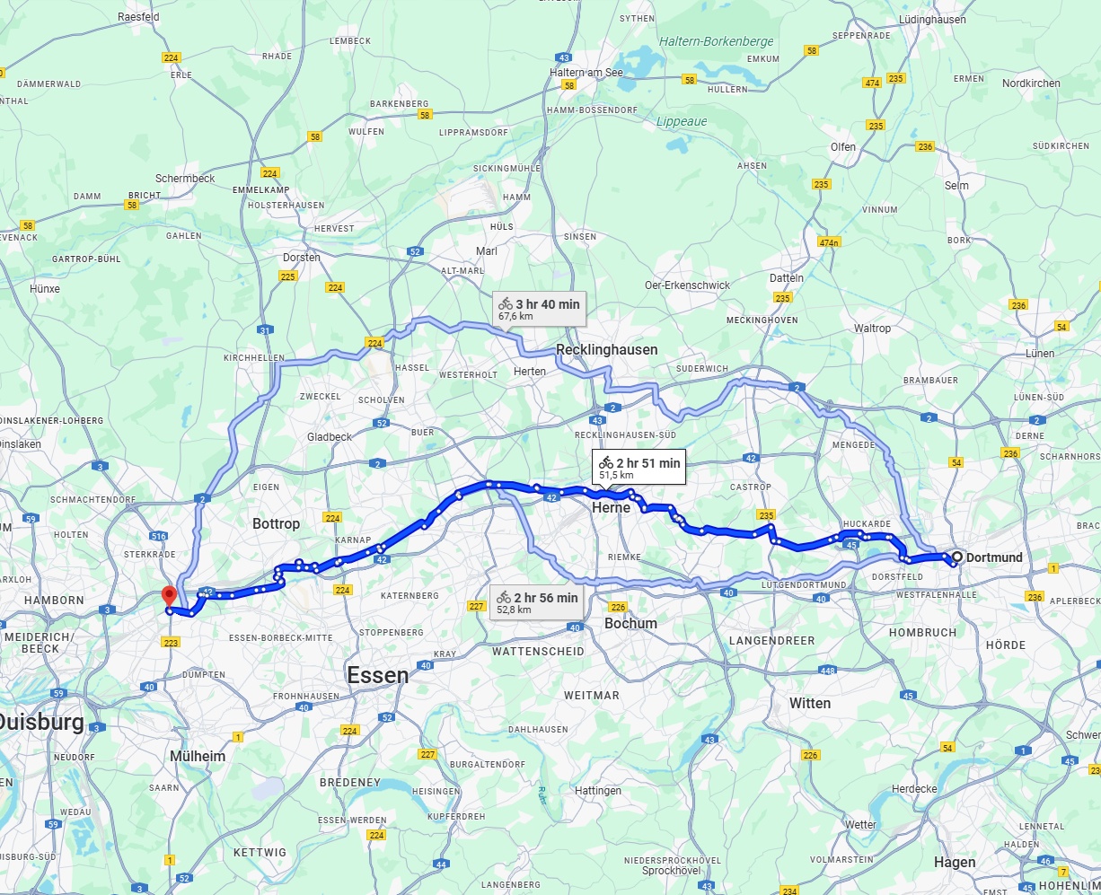 Anreise von Dortmund Zu Oberhausen Über 