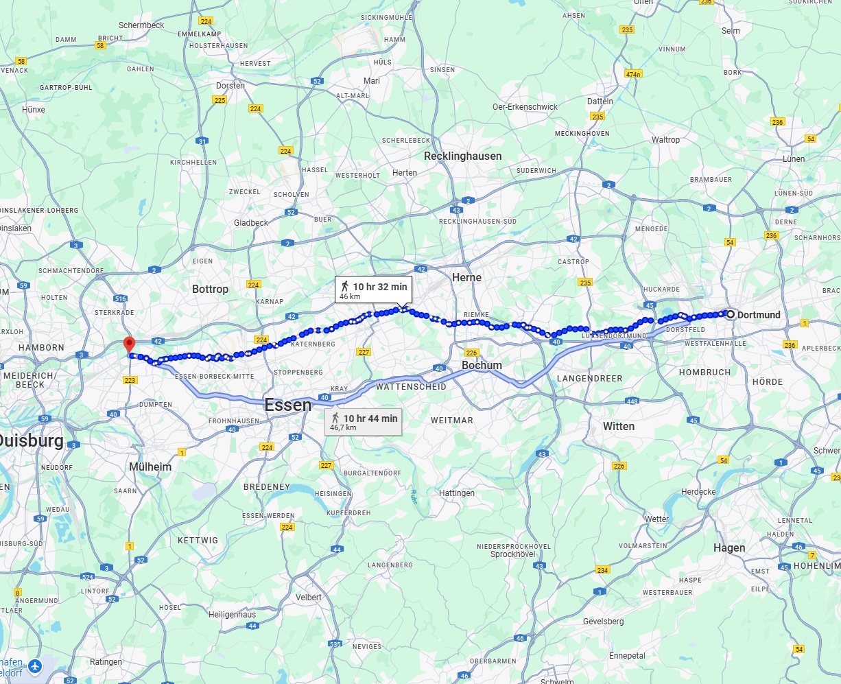 Anreise von Dortmund Zu Oberhausen Über 