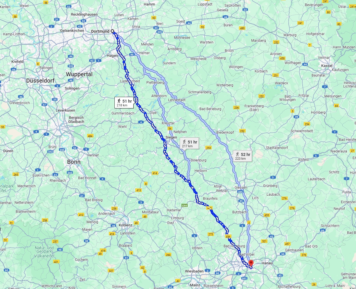 Anreise von Dortmund Zu Offenbach am Main Über 