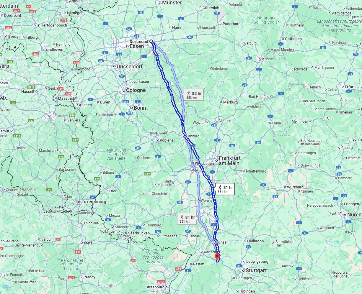 Anreise von Dortmund Zu Pforzheim Über 