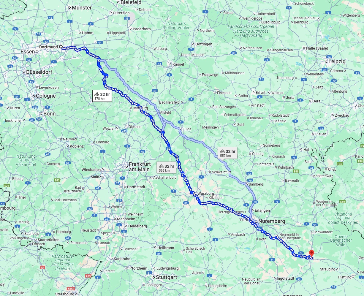 Anreise von Dortmund Zu Regensburg Über 