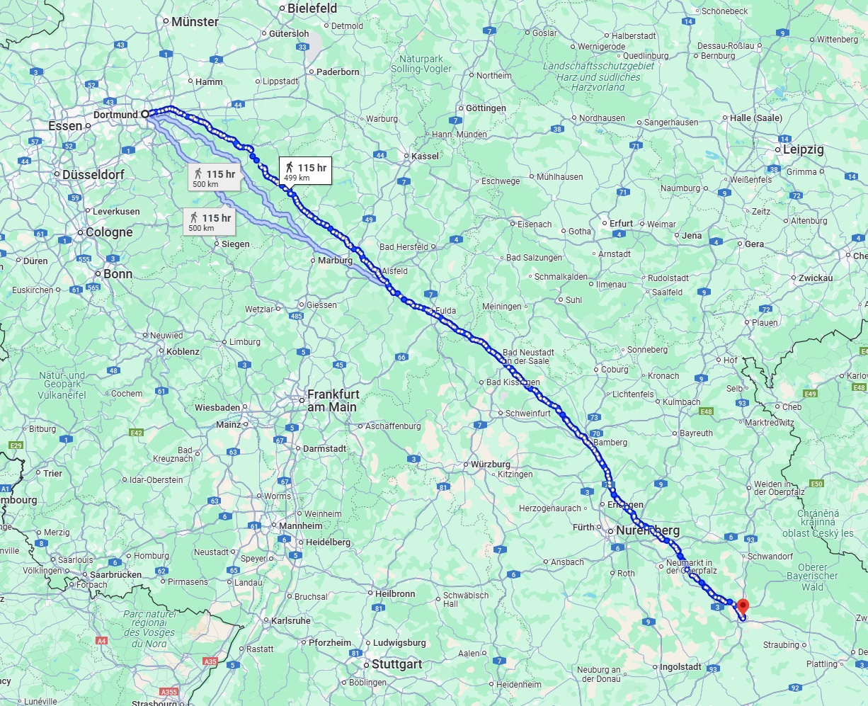 Anreise von Dortmund Zu Regensburg Über 