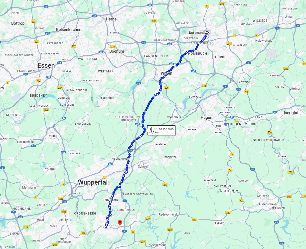 Anreise von Dortmund Zu Remscheid Über 