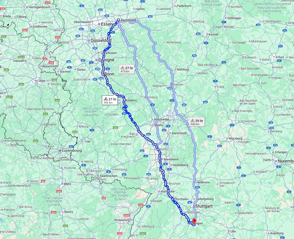 Anreise von Dortmund Zu Reutlingen Über 
