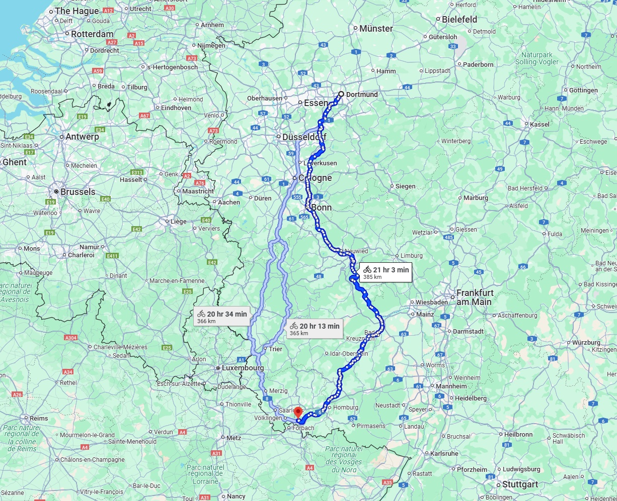 Anreise von Dortmund Zu Saarbrücken Über 