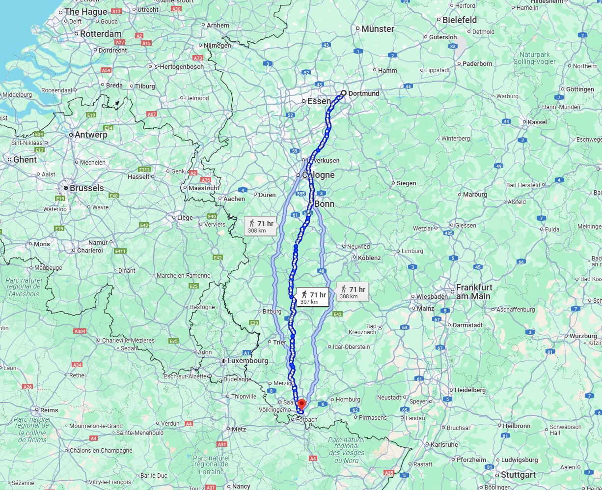 Anreise von Dortmund Zu Saarbrücken Über 