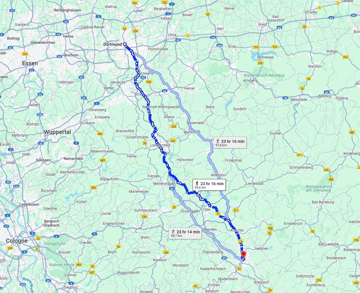 Anreise von Dortmund Zu Siegen Über 