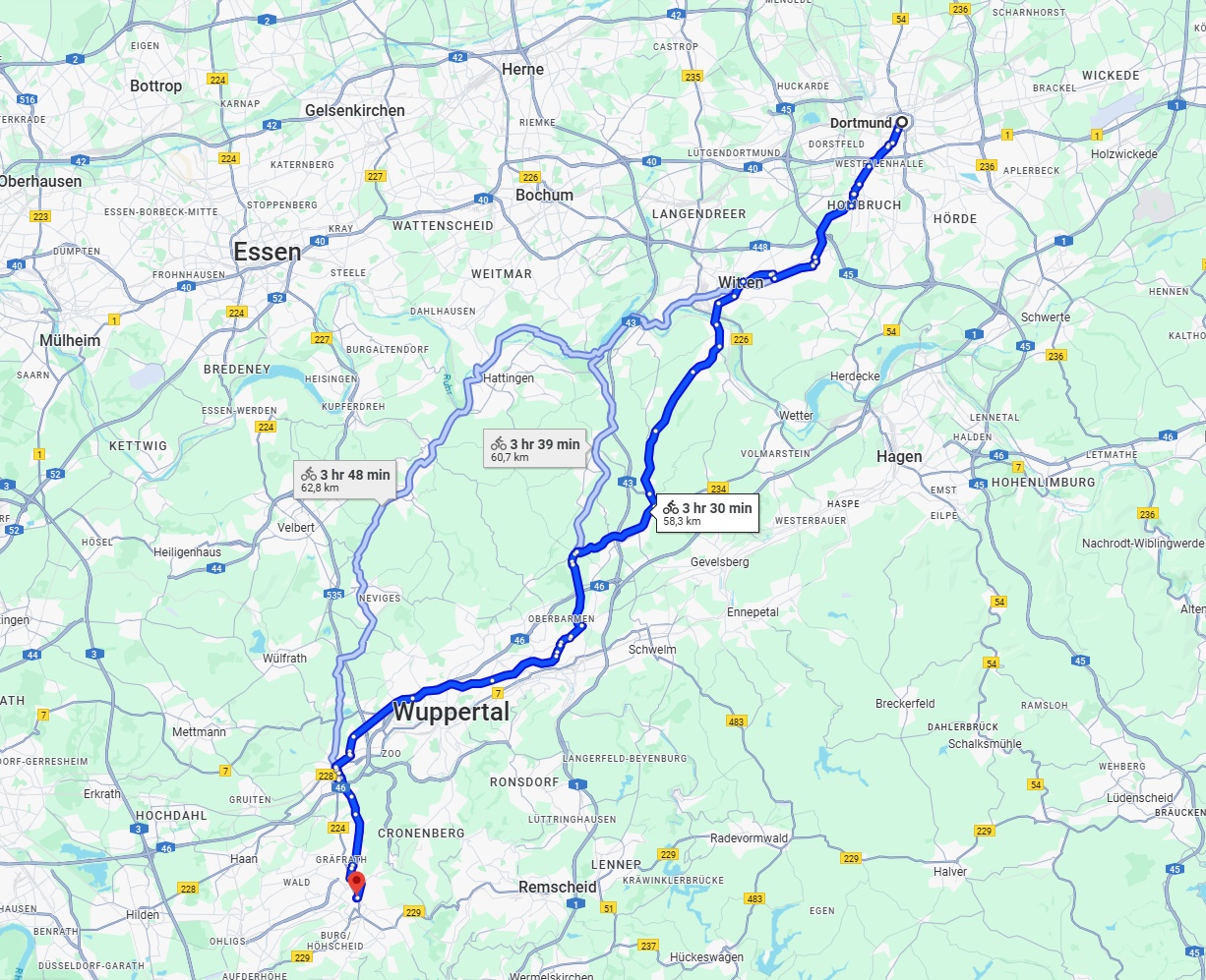 Anreise von Dortmund Zu Solingen Über 