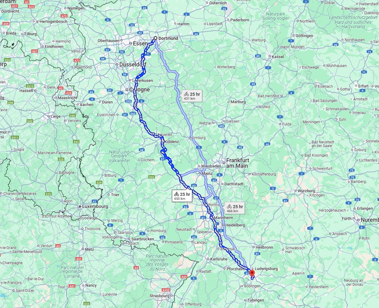 Anreise von Dortmund Zu Stuttgart Über 