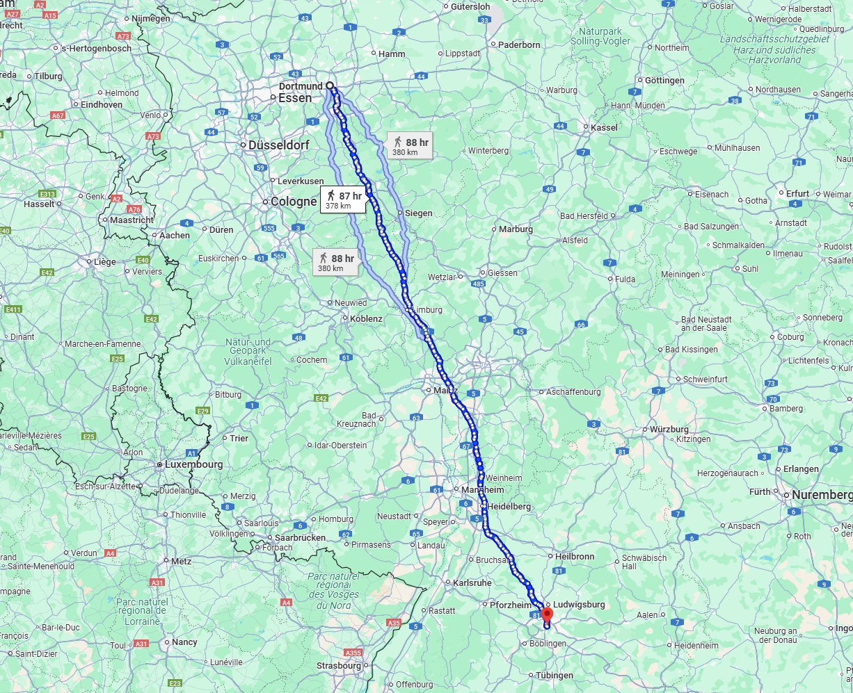Anreise von Dortmund Zu Stuttgart Über 