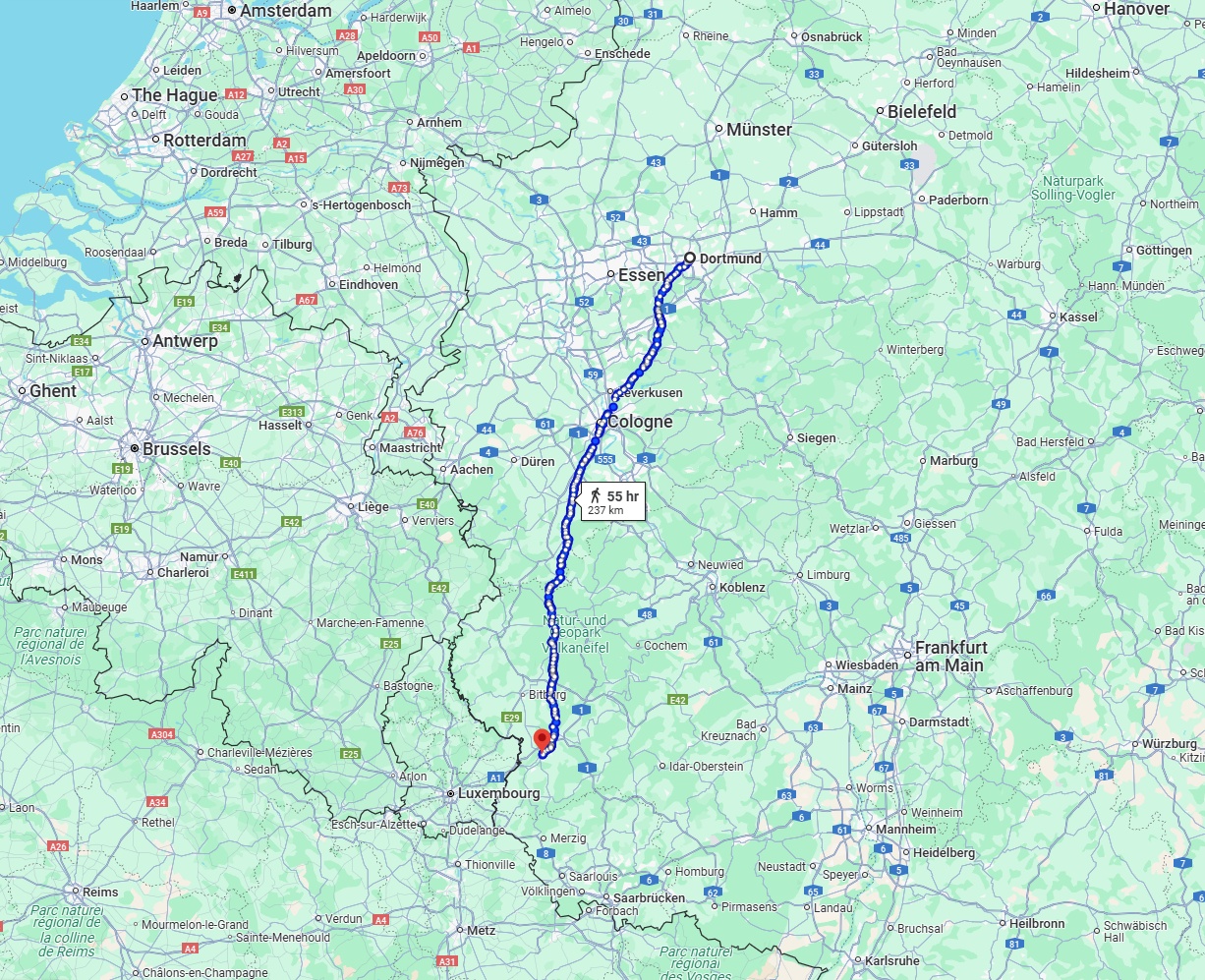 Anreise von Dortmund Zu Trier Über 