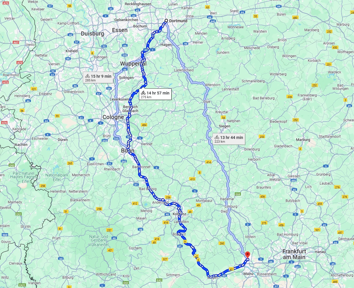 Anreise von Dortmund Zu Wiesbaden Über 
